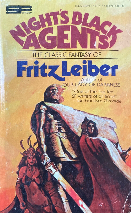 Night's Black Agents by Fritz Leiber 1978 Berkley Paperback