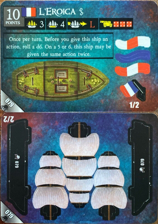 WizKids Pirates CSG of Davy Jones' Curse 079 L'Eroica Unpunched