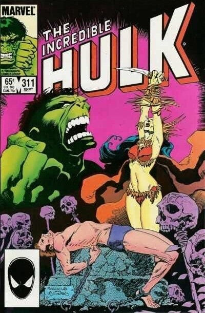 Marvel Comics Incredible Hulk #311 Copper Age 1985