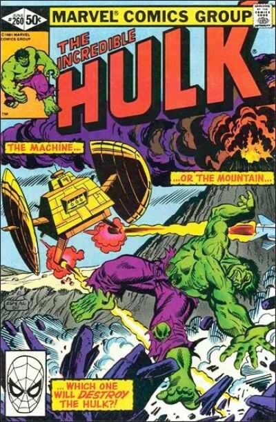 Marvel Comics Incredible Hulk #260 Bronze Age 1981
