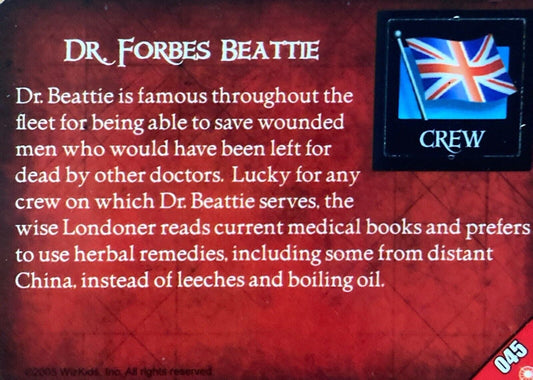 WizKids Pirates CSG of the Crimson Coast 045 Dr. Forbes Beattie