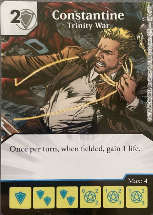 Wizkids DC Dice Masters Constantine Trinity War Card Promo