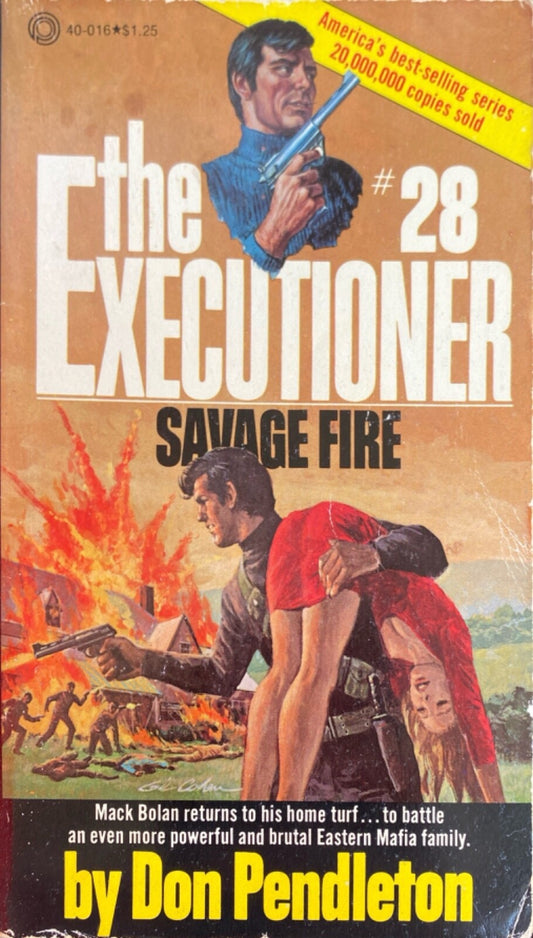 Savage Fire by Don Pendleton 1977 Pinnacle Paperback Executioner #28