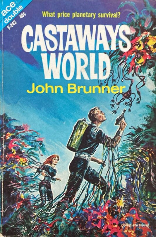 Castaways World/The Rites of Ohe by John Brunner 1963 Ace Double F-242 Paperback