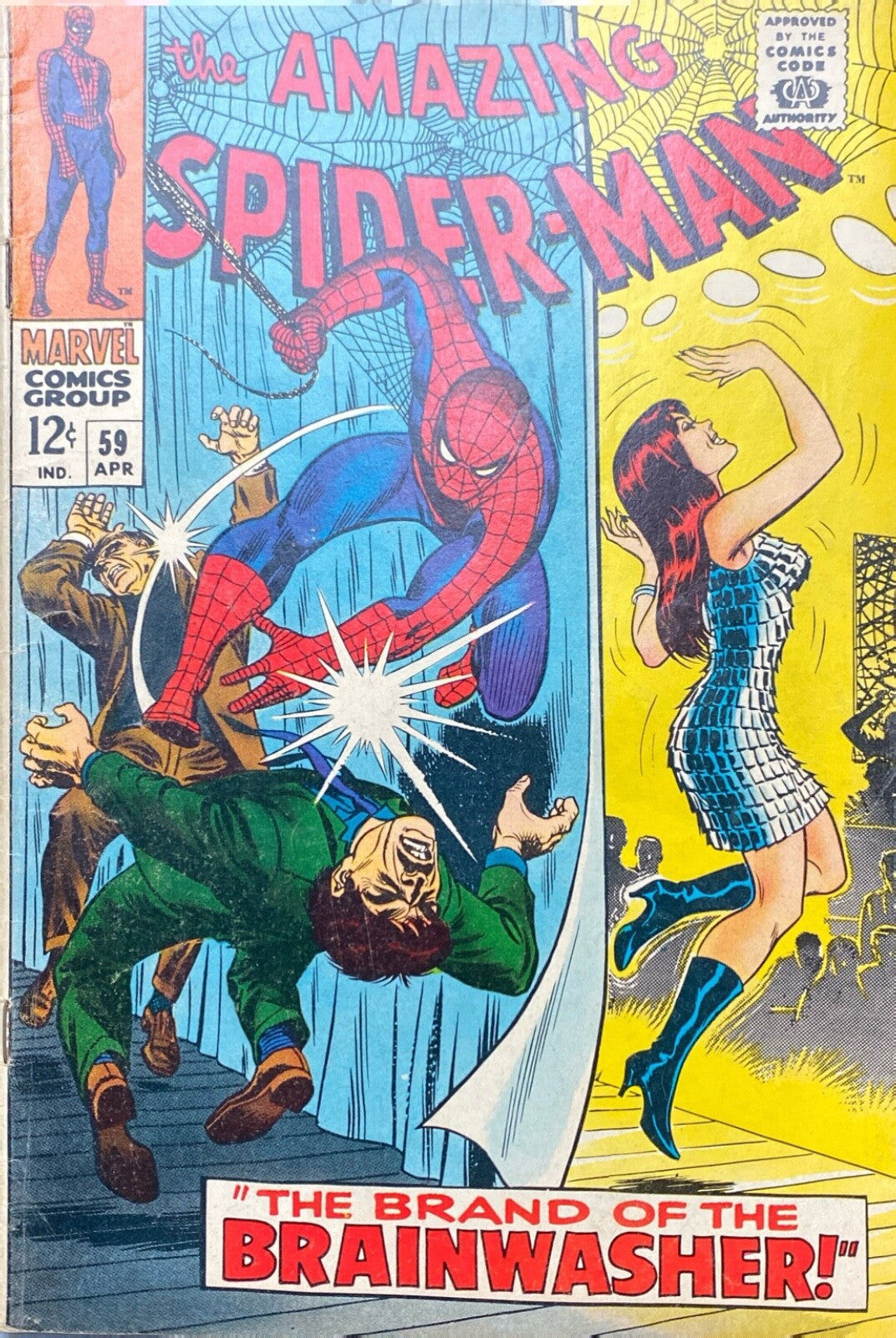Marvel Comics Amazing Spider-man #59 Silver Age 1968 1st Mary Jane Cover