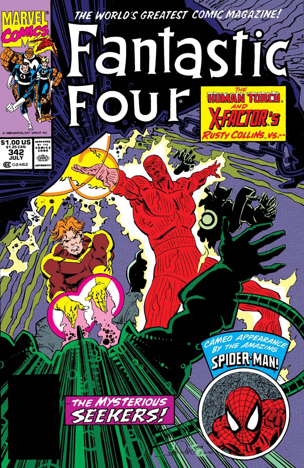 Marvel Comics Fantastic Four #342 Copper Age 1990