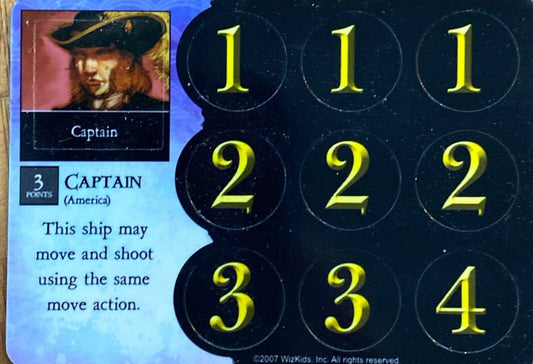 WizKids Pirates CSG at Ocean's Edge 114 Captain (America)