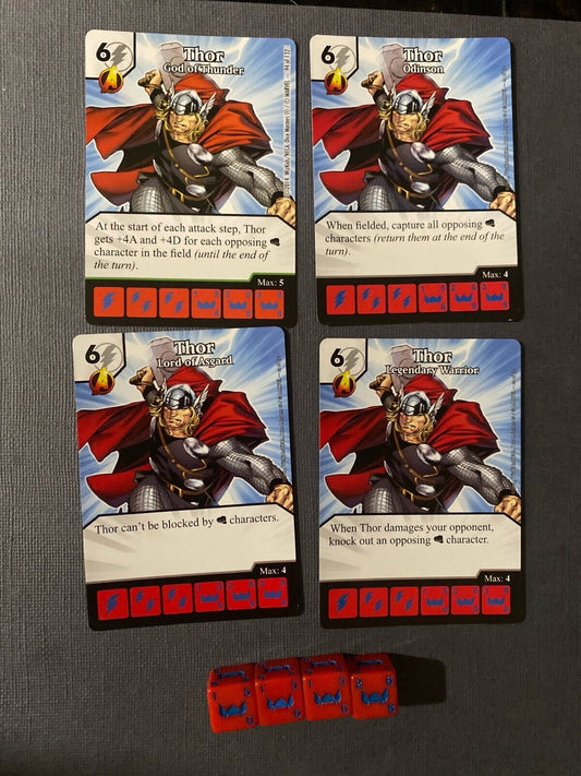 Wizkids Marvel Dice Masters Avengers vs. X-Men Thor Set +4 dice