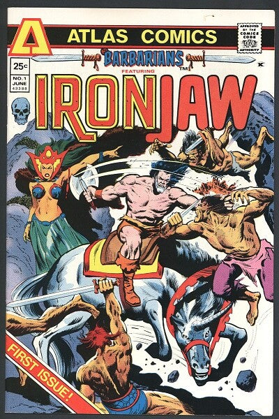 Atlas Comics Barbarians (featuring Ironjaw) #1 Bronze Age 1975