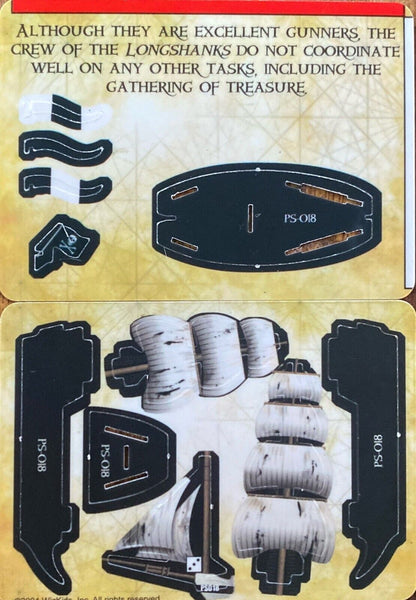 WizKids Pirates CSG of the Spanish Main PS-018 Longshanks