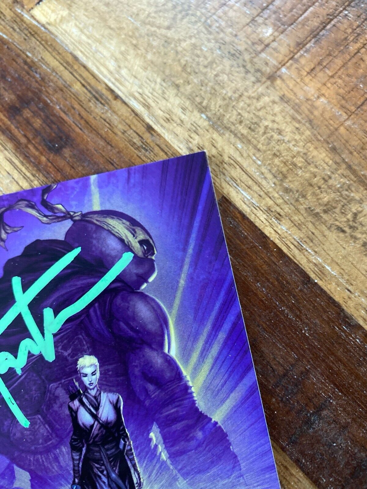 TMNT Teenage Mutant Ninja Turtles Jennika Art Card Signed Tyler Kirkham