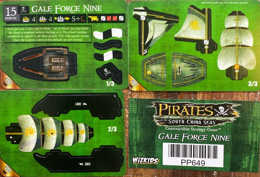 WizKids Pirates CSG of South China Seas 301 Gale Force Nine Unpunched