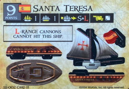 WizKids Pirates CSG of the Spanish Main SS-002 Santa Teresa