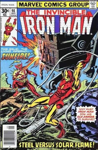 Marvel Comics Iron Man #98 Bronze Age 1977