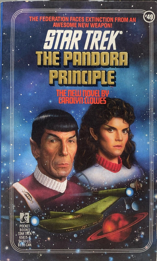 Star Trek: The Pandora Principle by Carolyn Clowes 1990 Pocket Paperback