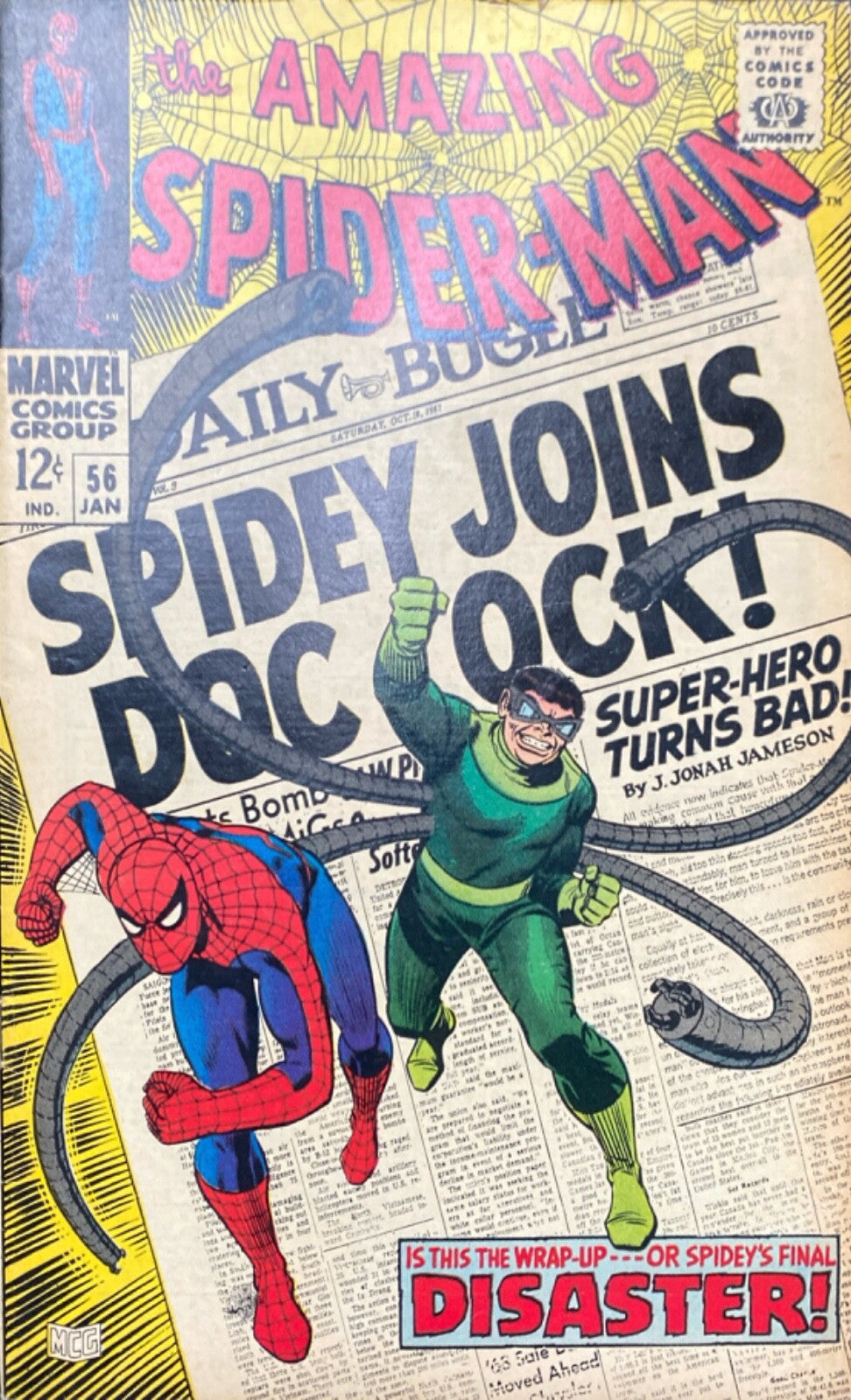 Marvel Comics Amazing Spider-man #56 Silver Age 1967 First Capt. George Stacy