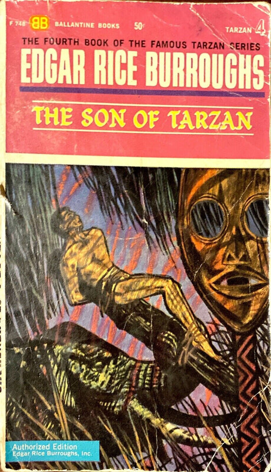 The Son of Tarzan by Edgar Rice Burroughs 1963 Ballantine F748 Paperback
