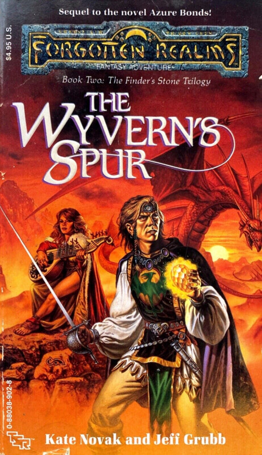 The Wyvern's Spur by Kate Novak & Jeff Grubb 1990 TSR Paperback Forgotten Realms