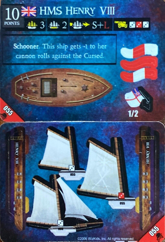 WizKids Pirates CSG of Davy Jones' Curse 055 HMS Henry VIII