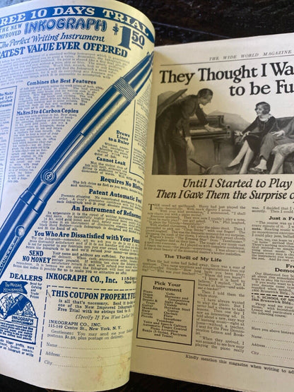 The Wide World Magazine No. 350 Vol. 59 June 1927 London Pulp