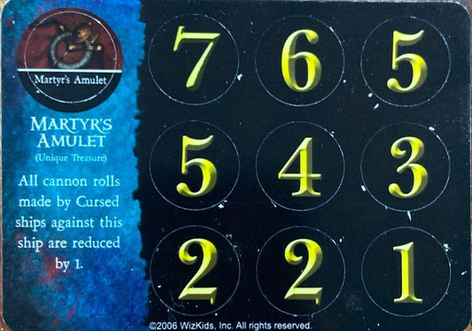 Wizkids Pirates CSG of Davy Jones' Curse 100 Martyr's Amulet Unpunched
