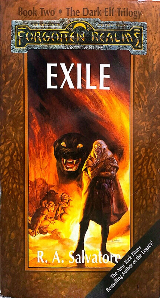 Exile by R.A. Salvatore 1990 TSR Paperback Forgotten Realms Dark Elf