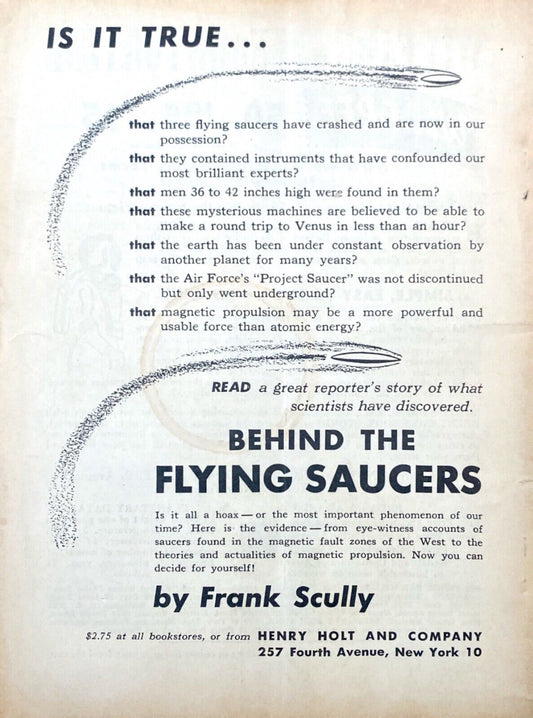 Astounding Science Fiction Volume 46 No. 2 October 1950 L. Ron Hubbard Dianetics