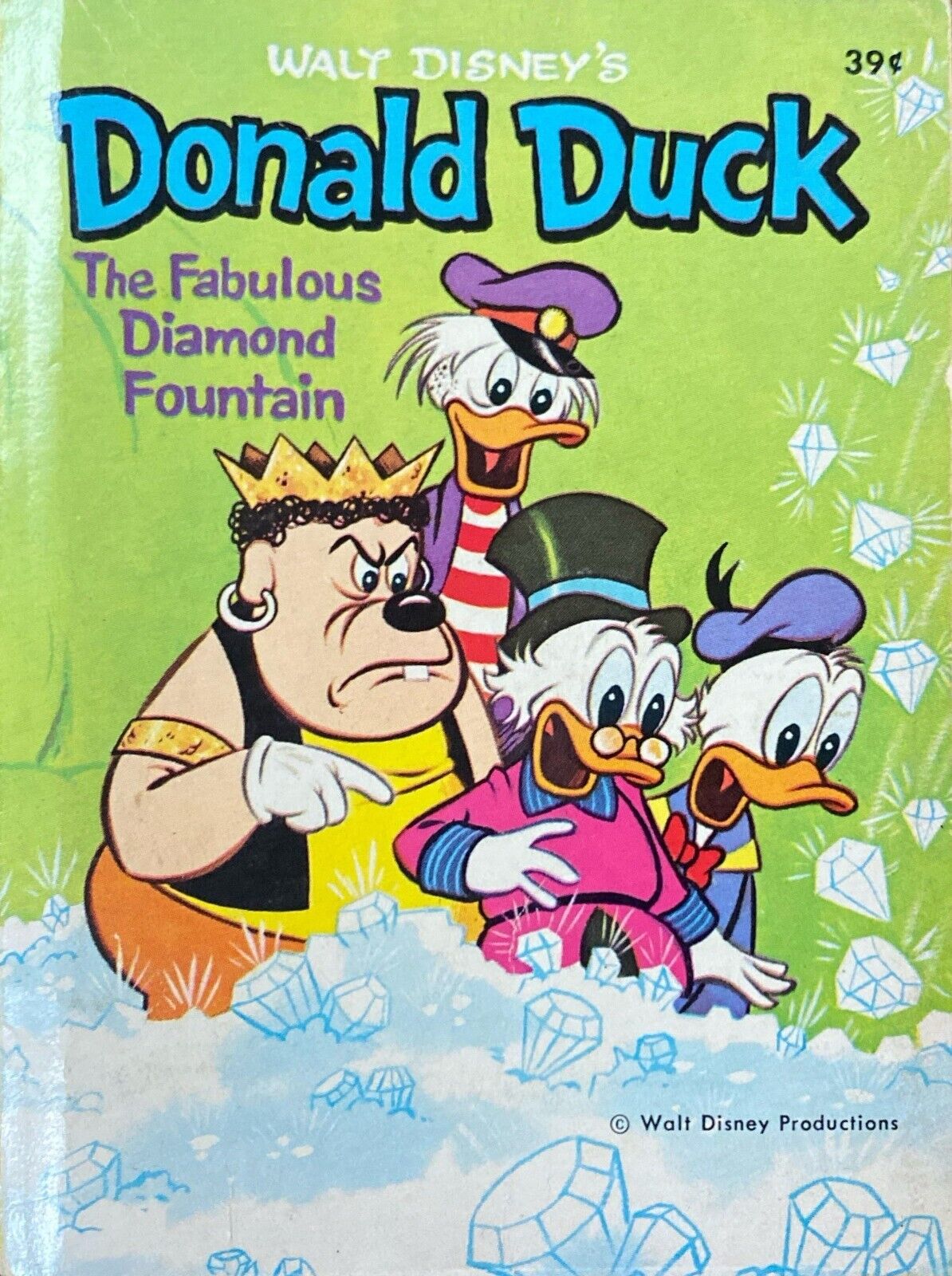 Walt Disney Donald Duck: The Fabulous Diamond Fountain 1967 Big Little Book 5756