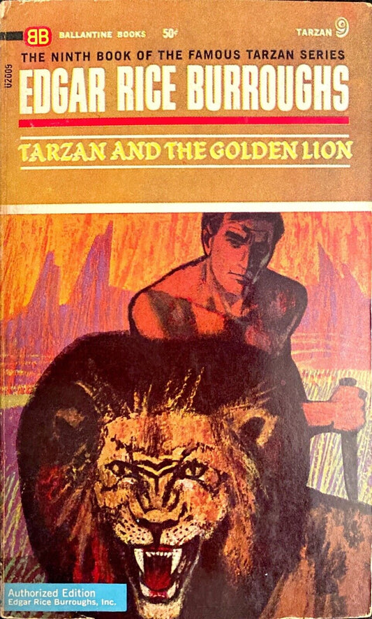 Tarzan and the Golden Lion by Edgar Rice Burroughs 1963 Ballantine Paperback