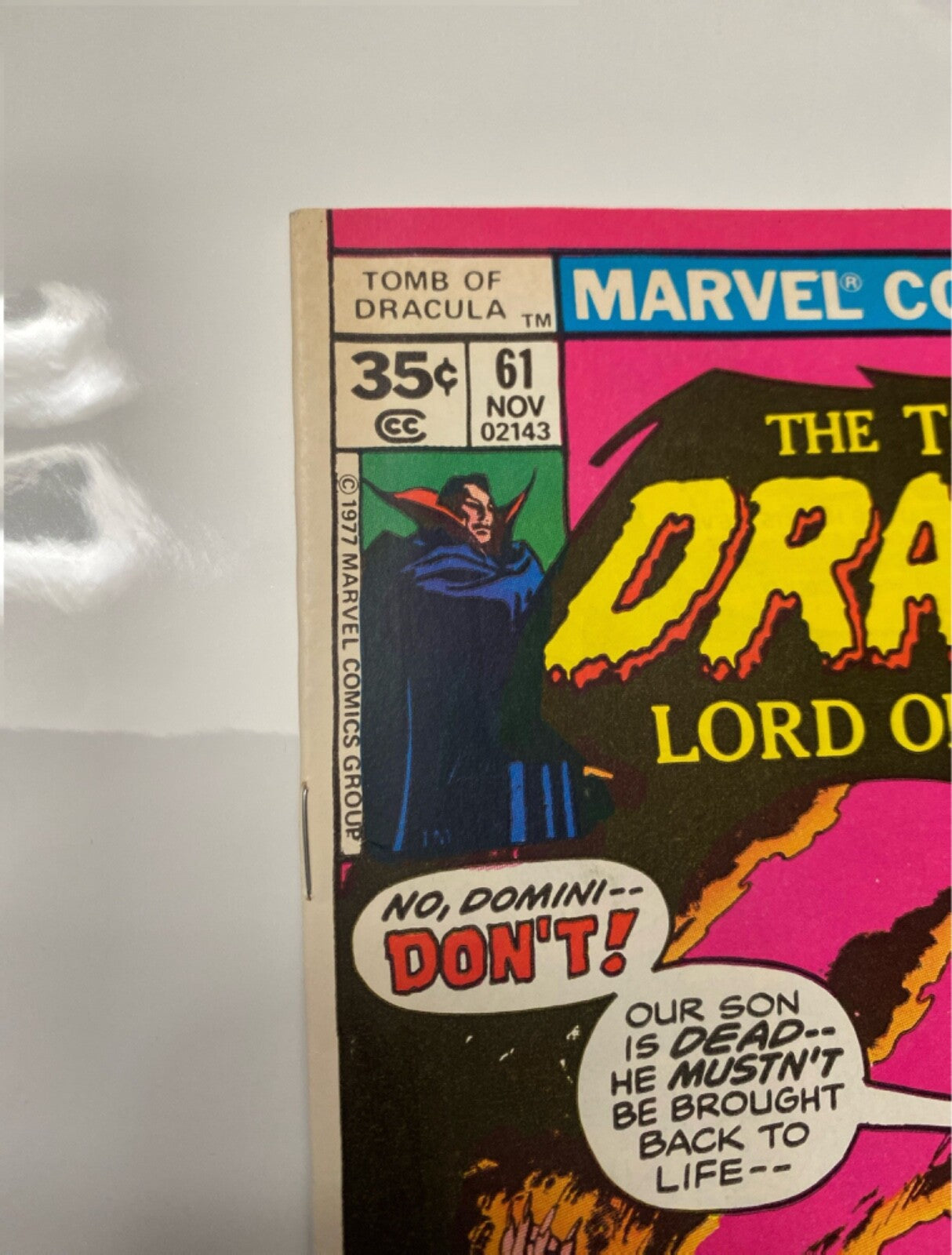 Marvel Comics Tomb of Dracula #61 Bronze Age 1977