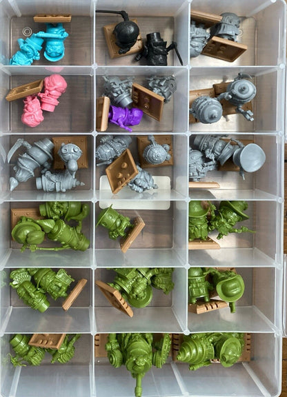 Rivet Wars Eastern Front Core Game w/ Expansions and Plastic Tote Organizers