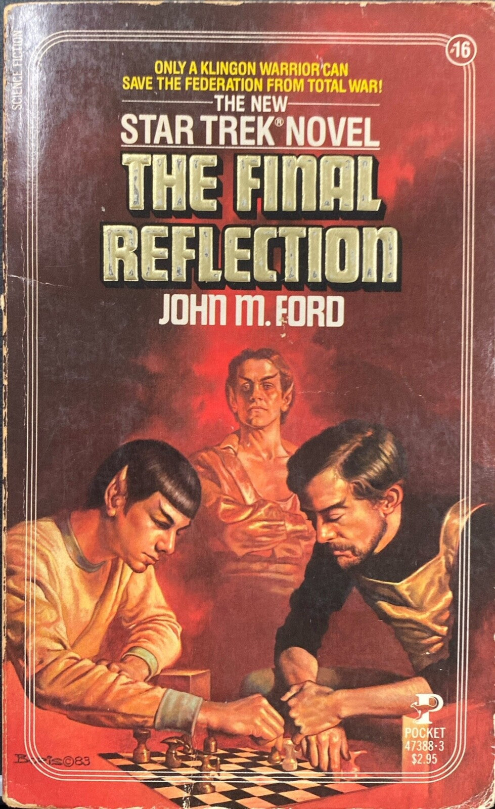 Star Trek #16: The Final Reflection by John M. Ford 1984 Pocket Paperback
