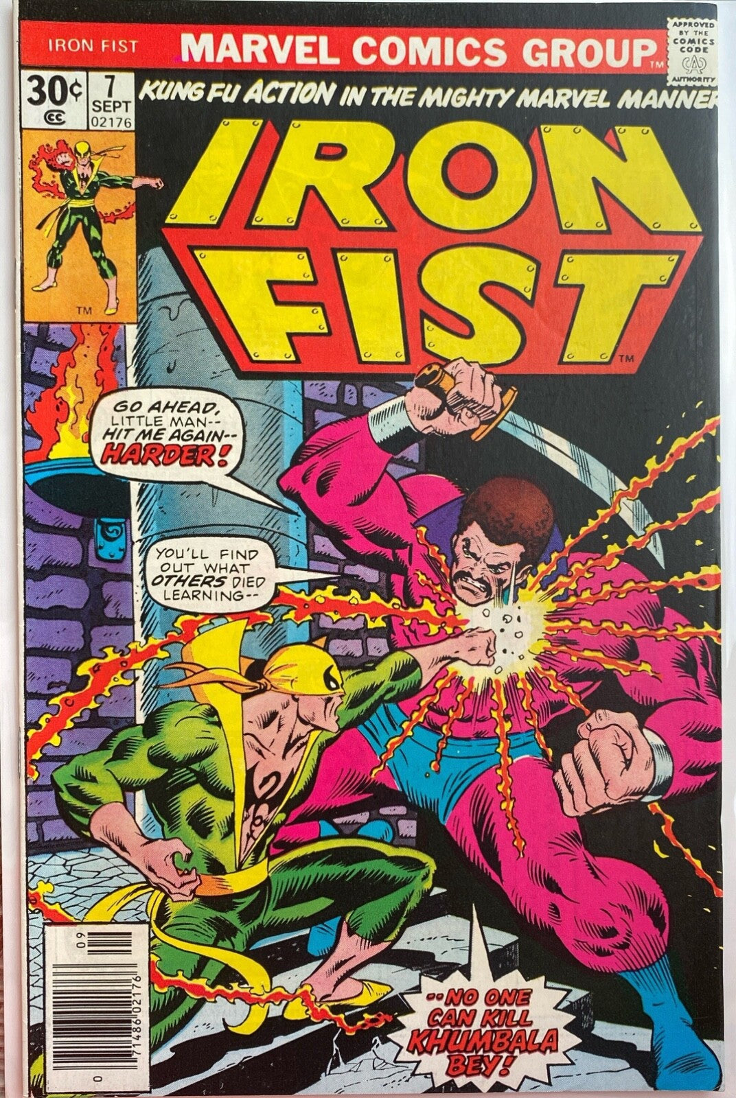 Marvel Comics Iron Fist #7 Bronze Age 1976