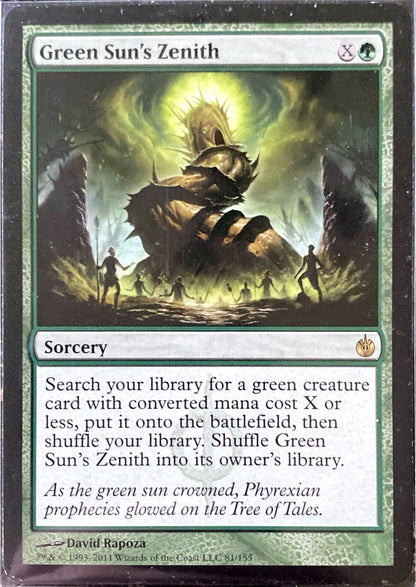 Magic the Gathering (MTG) Green Sun's Zenith Mirrodin Besieged