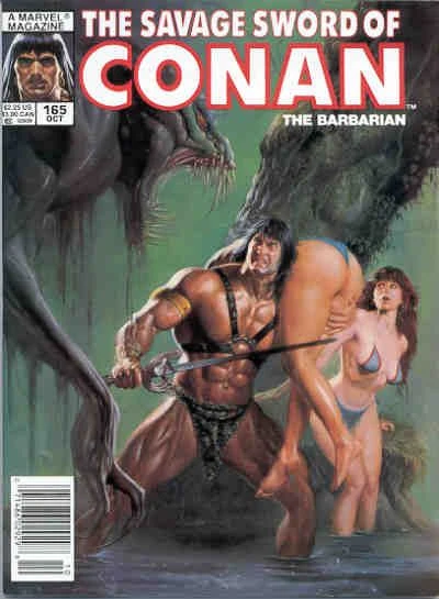 Marvel Magazine Savage Sword of Conan #165 Copper Age 1989