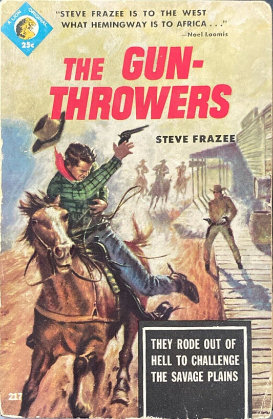 The Gunthrowers by Steve Frazee 1954 Lion Books Q 17 Paperback