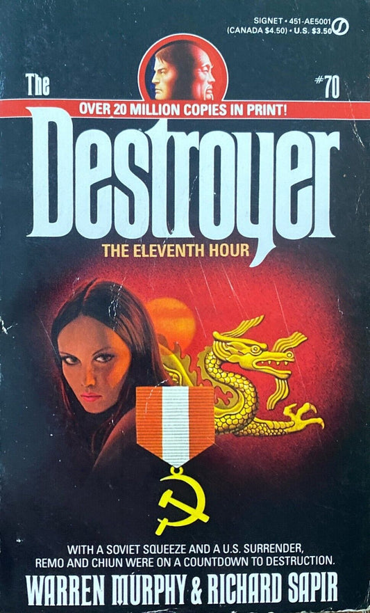 The Destroyer #70 The Eleventh Hour by Warren Murphy & Richard Sapir 1987