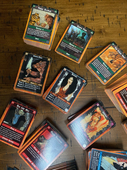 Large Lot of 1400+ Whitewolf Rage: Werewolf - The Apocalypse Cards TCG CCG