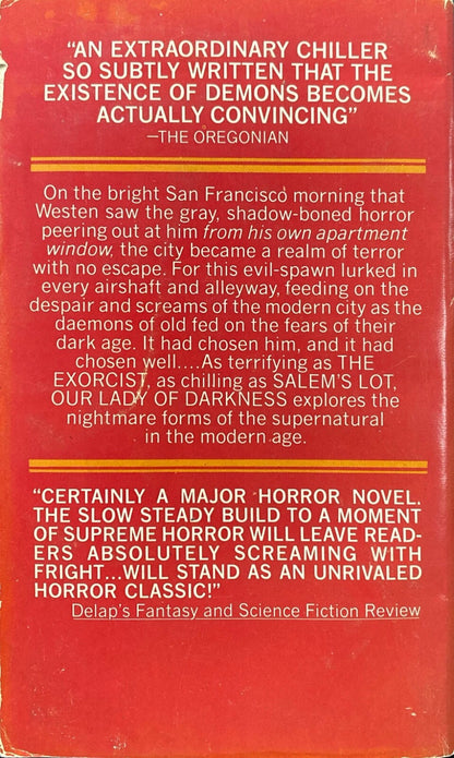 Our Lady of Darkness by Fritz Leiber 1978 Berkley Medallion Paperback
