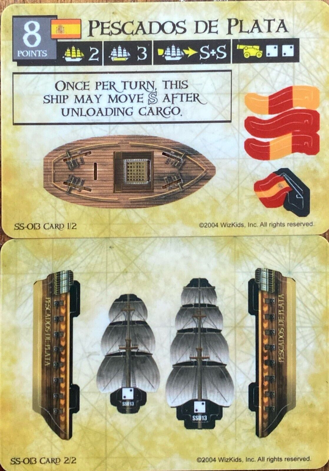 WizKids Pirates CSG of the Spanish Main SS-013 Pescados de Plata