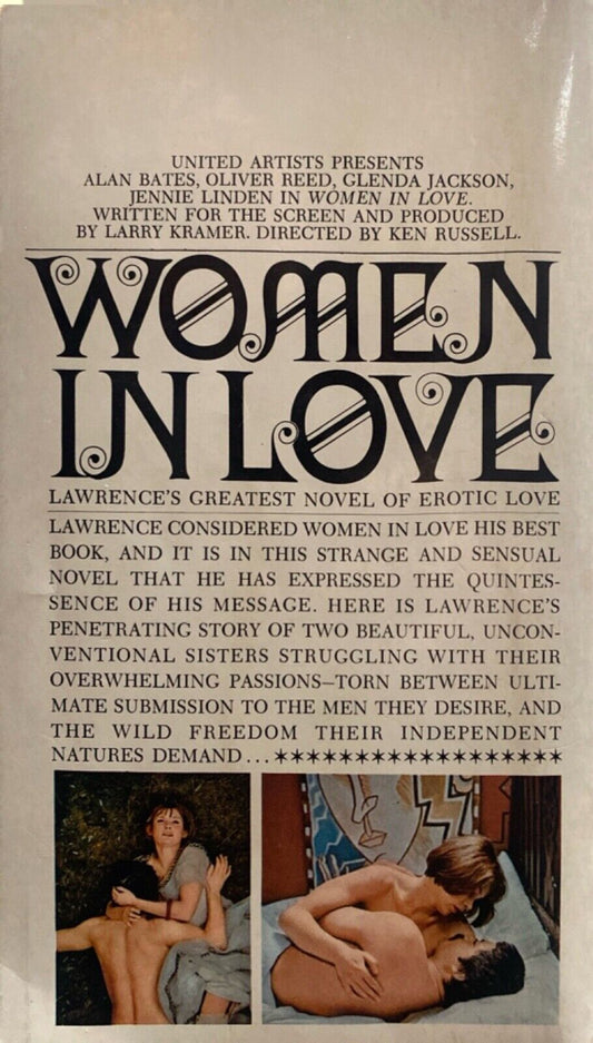 Women in Love by D.H. Lawrence 1969 Bantam Paperback