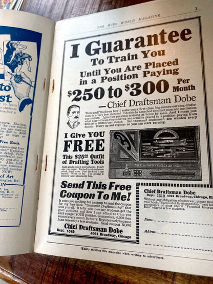 The Wide World Magazine No. 296 Vol. 50 December 1922 London Pulp