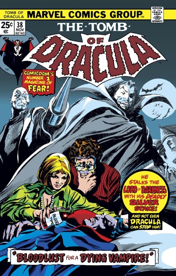 Marvel Comics Tomb of Dracula #38 Bronze Age 1975