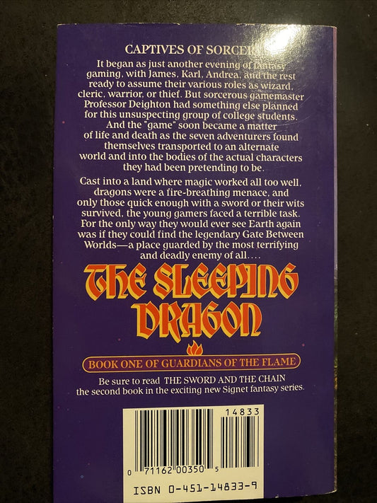 The Sleeping Dragon by Joel Rosenberg 1983 Signet Paperback First Edition