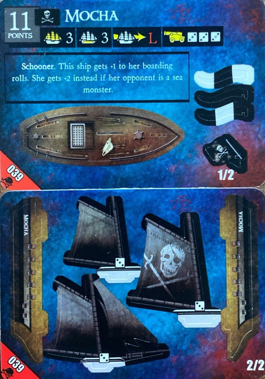 WizKids Pirates CSG of Davy Jones' Curse 039 Mocha