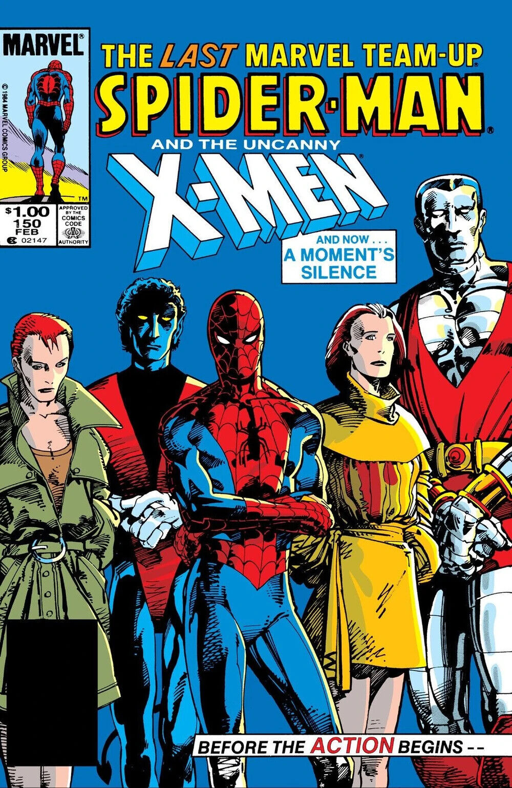 Marvel Comics Marvel Team-Up #150 Copper Age 1985 Spider-man X-men