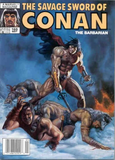 Marvel Magazine Savage Sword of Conan #160 Copper Age 1989
