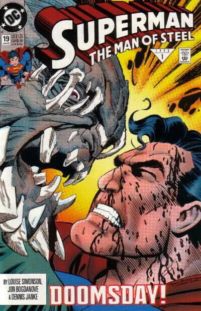 DC Comics Superman the Man of Steel #19 Modern Age 1993 Doomsday