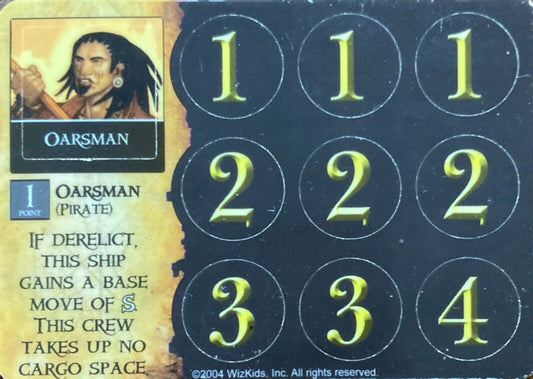 WizKids Pirates CSG of the Spanish Main T-019 Oarsman (Pirate)