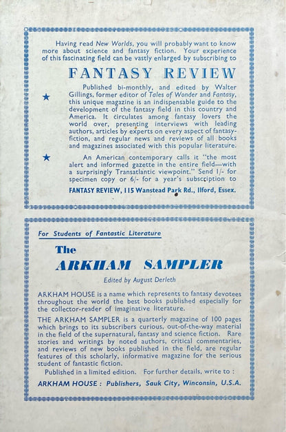 New Worlds Magazine Volume 2 No. 4 1949 British Import Science Fiction